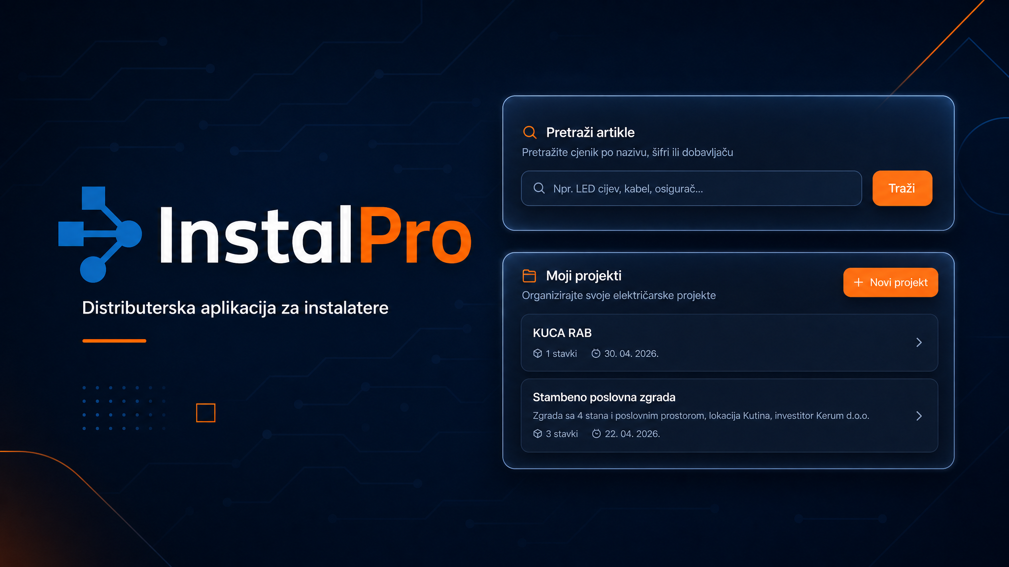 InstalPro platforma — cover vizual